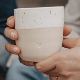 Becher Herz gross